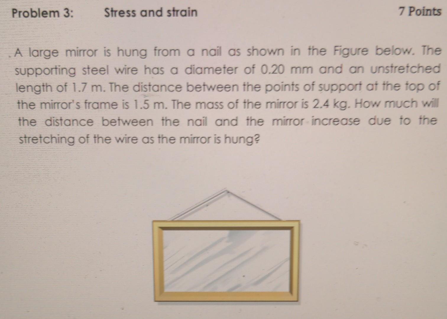 solved-a-large-mirror-is-hung-from-a-nail-as-shown-in-the-chegg