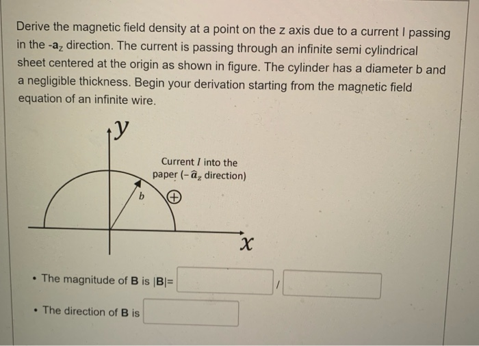 Derive the field density at a point on the z
