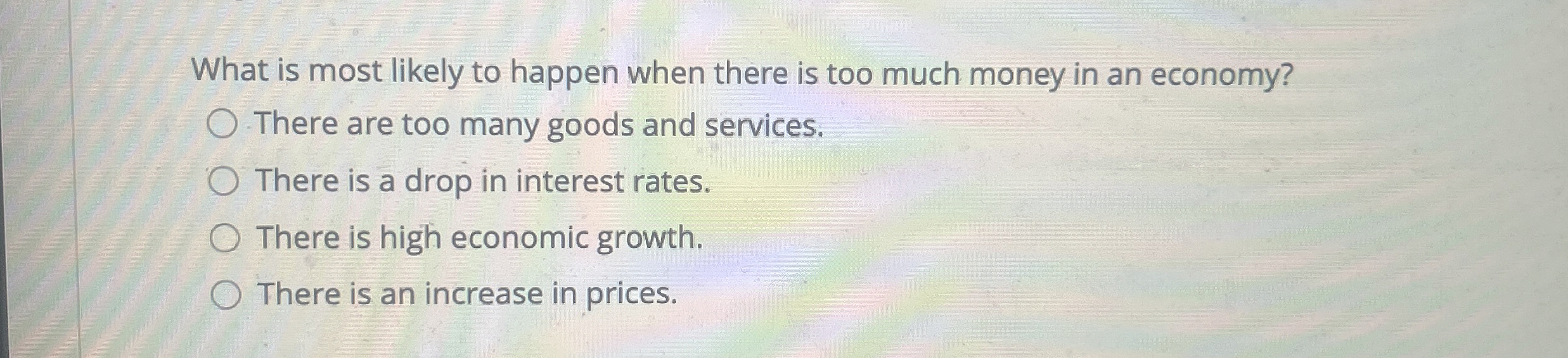 Solved What is most likely to happen when there is too much | Chegg.com