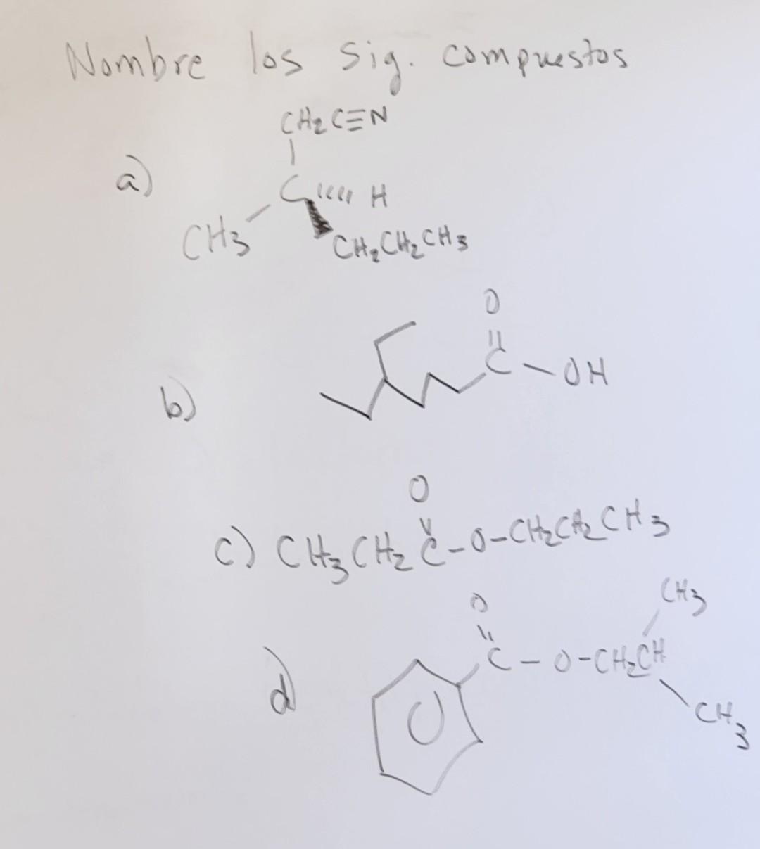 c) \( \mathrm{CH}_{3} \mathrm{CH}_{2} \mathrm{C}-\mathrm{O}-\mathrm{CH}_{2} \mathrm{CH}_{2} \mathrm{CH}_{3} \)