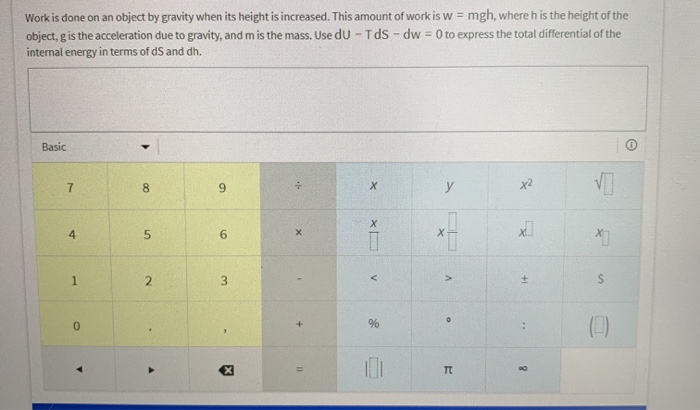 Work Is Done On An Object By Gravity When Its Height Chegg Com