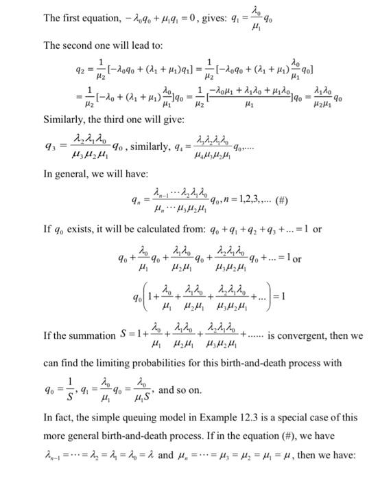 1. Find the limiting probabilities for the process of | Chegg.com