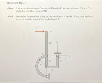 Solved Homework H24.4Girew: A structure is made up of | Chegg.com