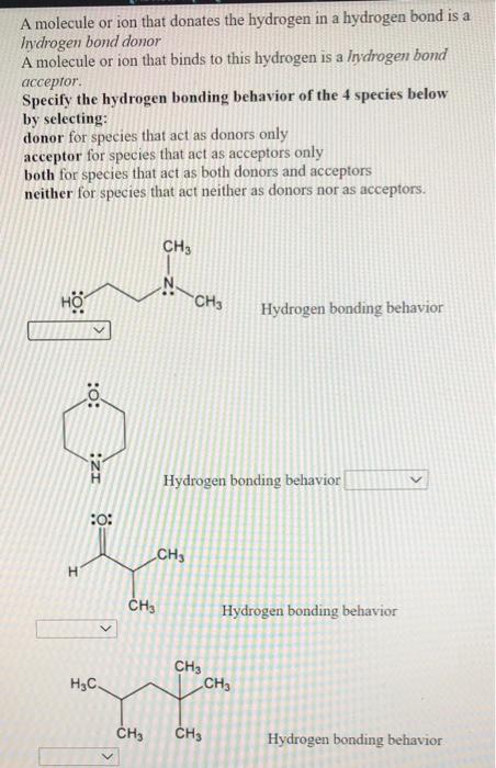 Solved A molecule or ion that donates the hydrogen in a | Chegg.com