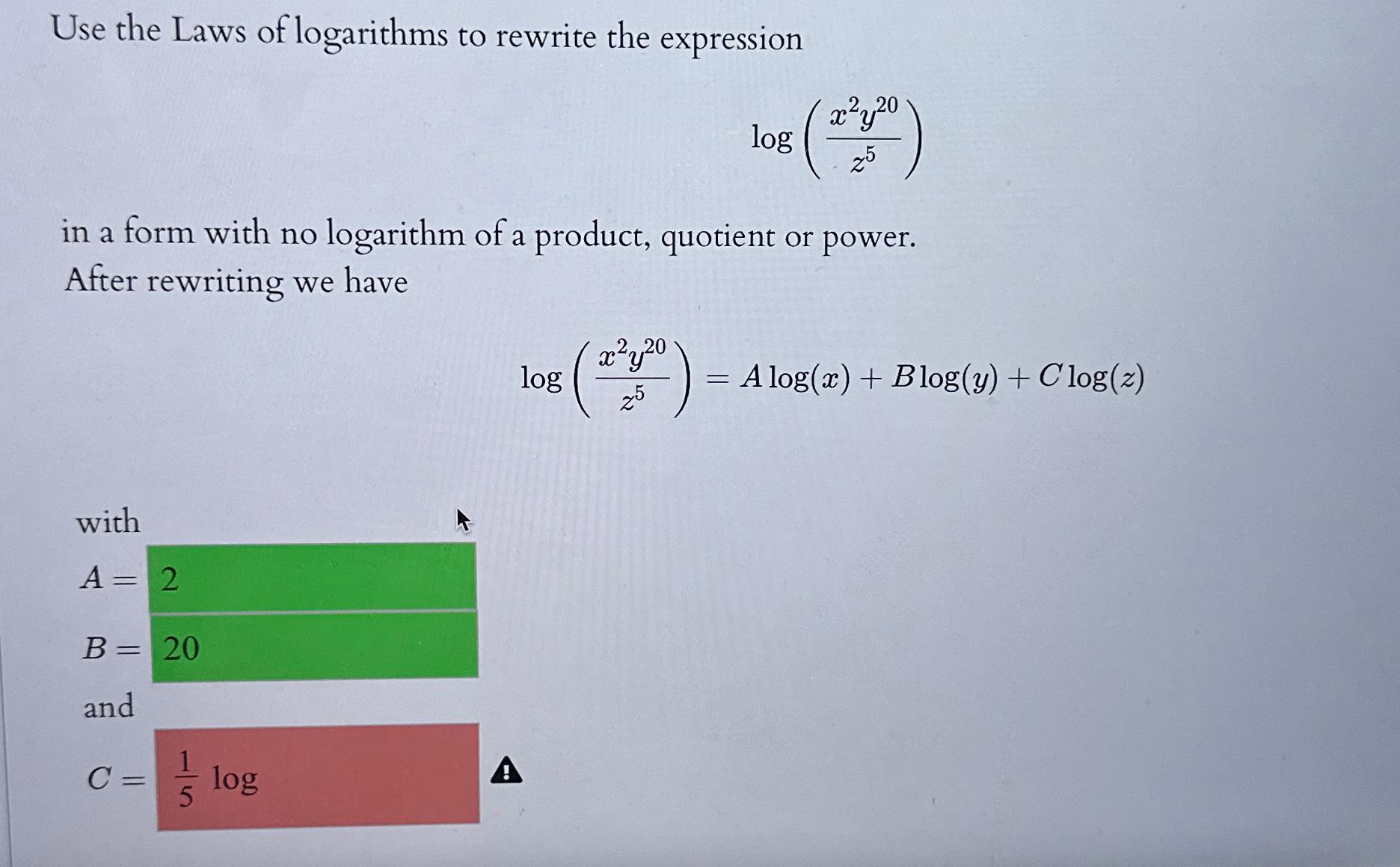 solved-use-the-laws-of-logarithms-to-rewrite-the-chegg