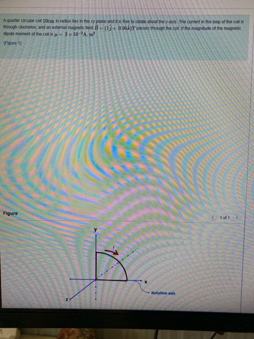 Solved A quarter circular coil 10cm in radius lies in the xy | Chegg.com