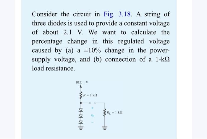Solved Consider the circuit in Fig. 3.18. A string of three | Chegg.com