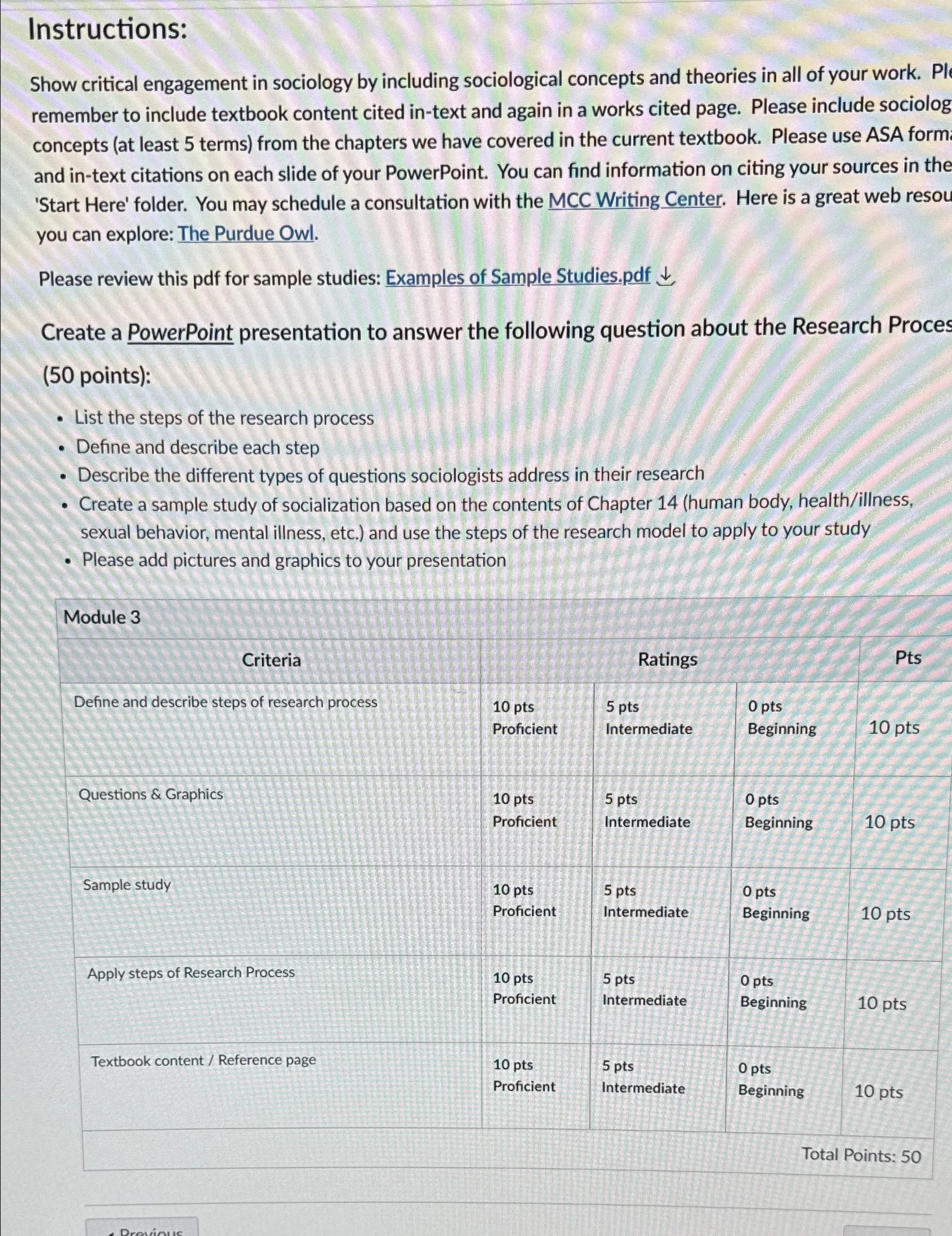 Solved Instructions:Show critical engagement in sociology by | Chegg.com