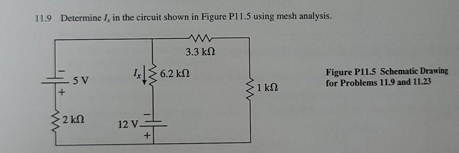Solved 11.9 Determine 1, in the circuit shown in Figure | Chegg.com