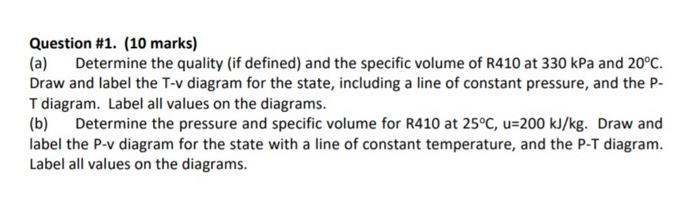 Solved Question #1. (10 marks) (a) Determine the quality (if | Chegg.com