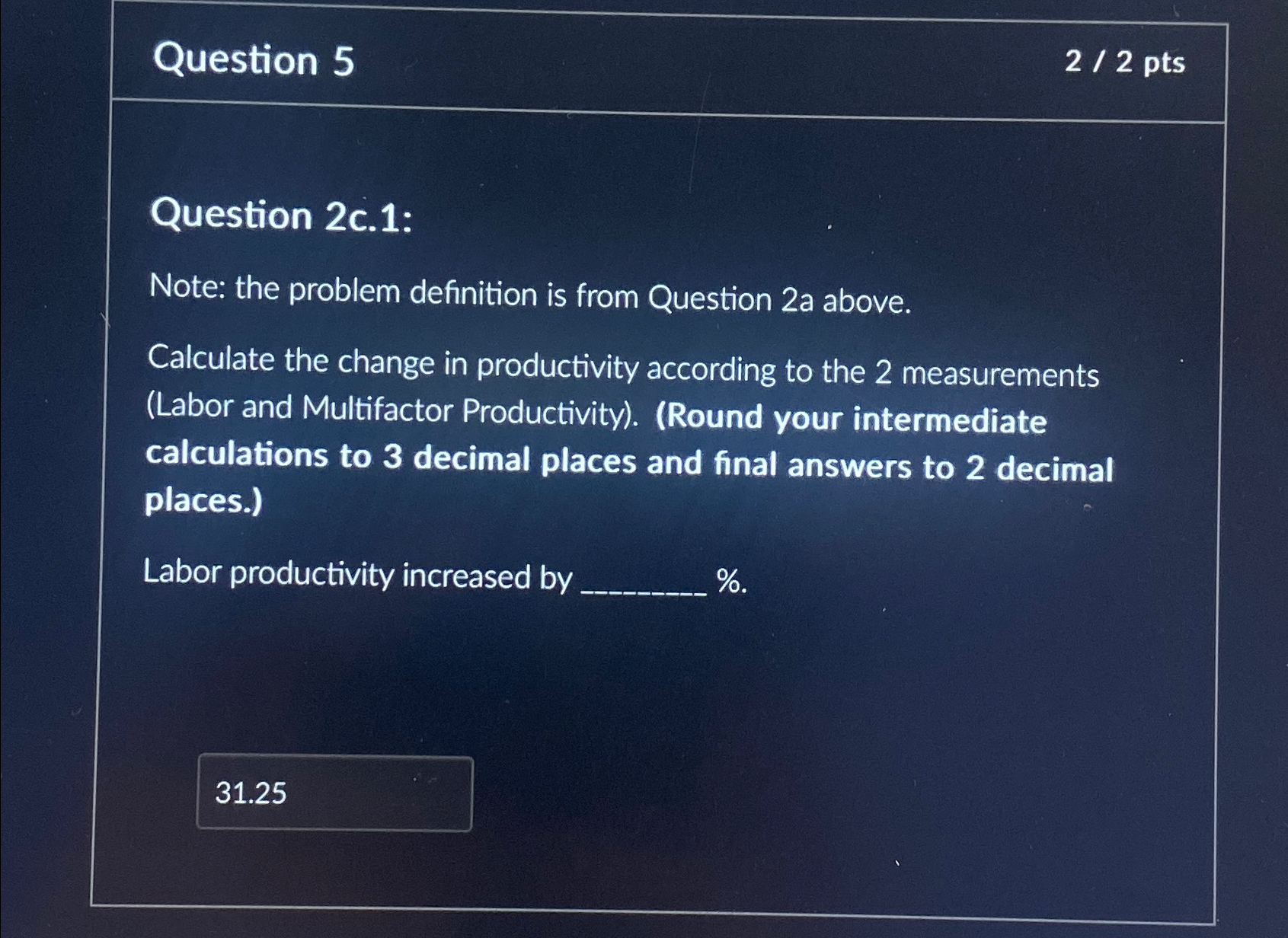 Solved Question 522 ﻿ptsQuestion 2c.1:Note: the problem | Chegg.com