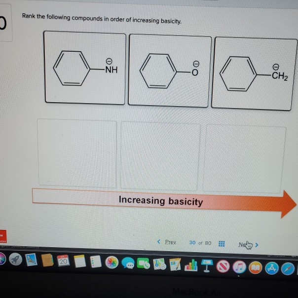 Solved Rank the following compounds in order of increasing | Chegg.com