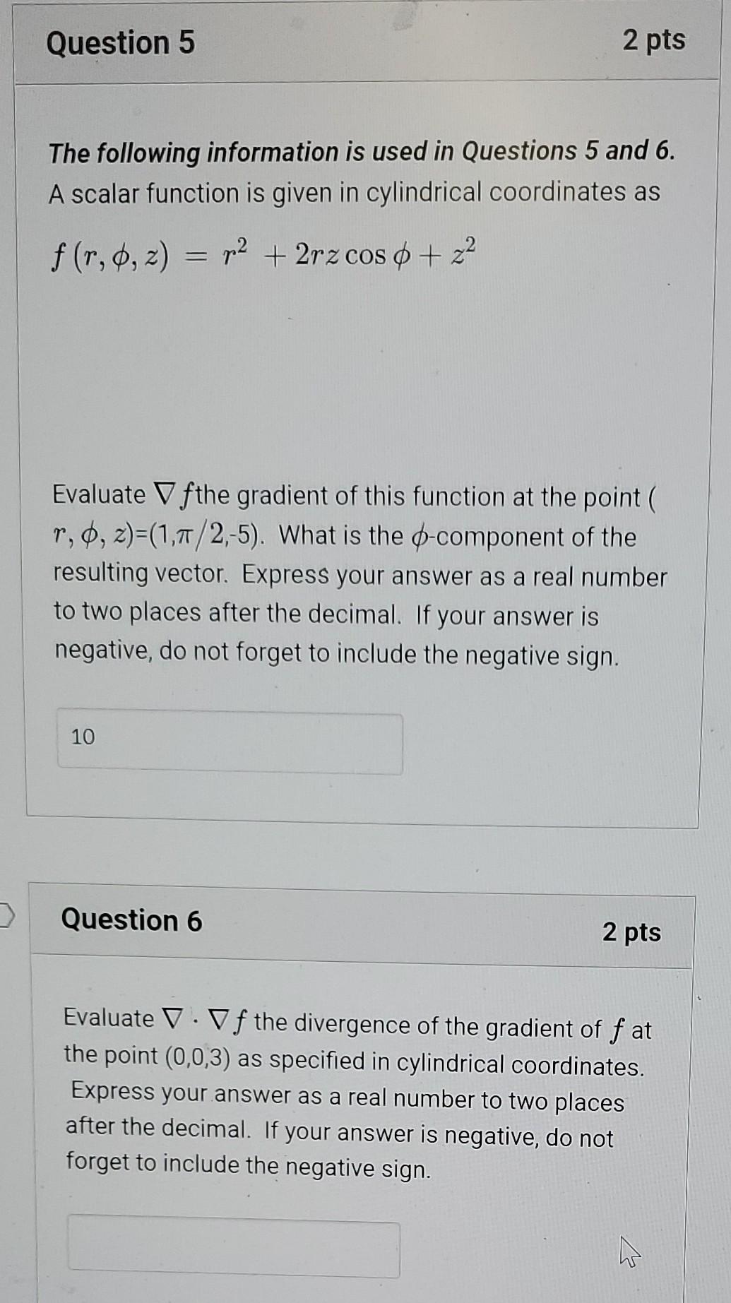 Solved Question 5 2 pts The following information is used in | Chegg.com