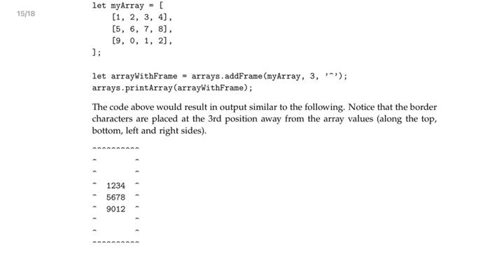 13/18 (1) Write a function buildArray (inputData, | Chegg.com