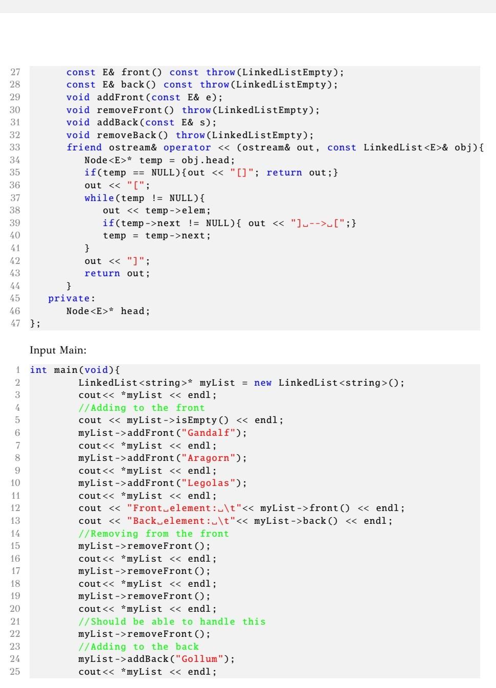Laboratory 5 C++ Templates and Runtime Exceptions In | Chegg.com