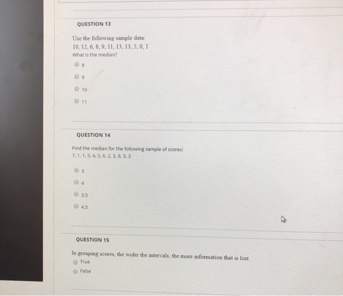 Solved QUESTION 13 Use the following sample data: 10, 12, 6, | Chegg.com