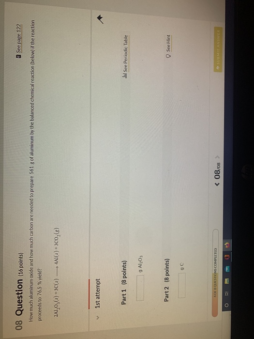 Solved 08 Question (16 points) @ See page 122 How much | Chegg.com