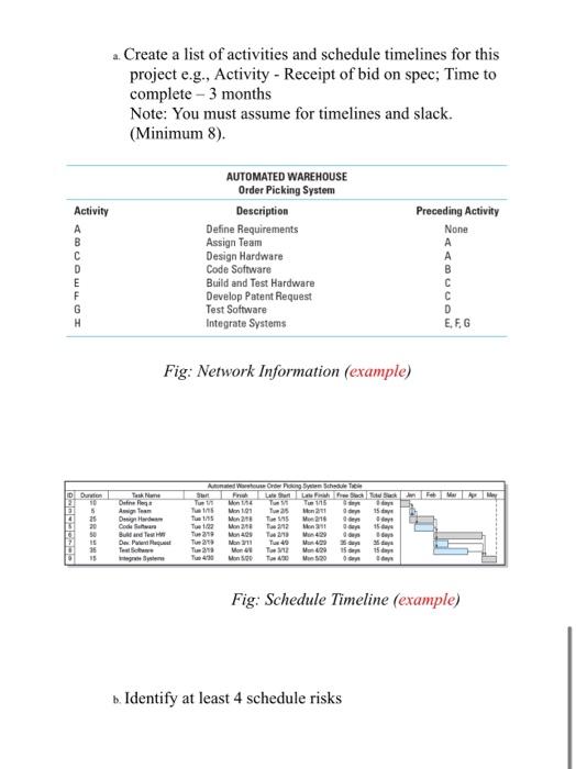 case study on scheduling problem