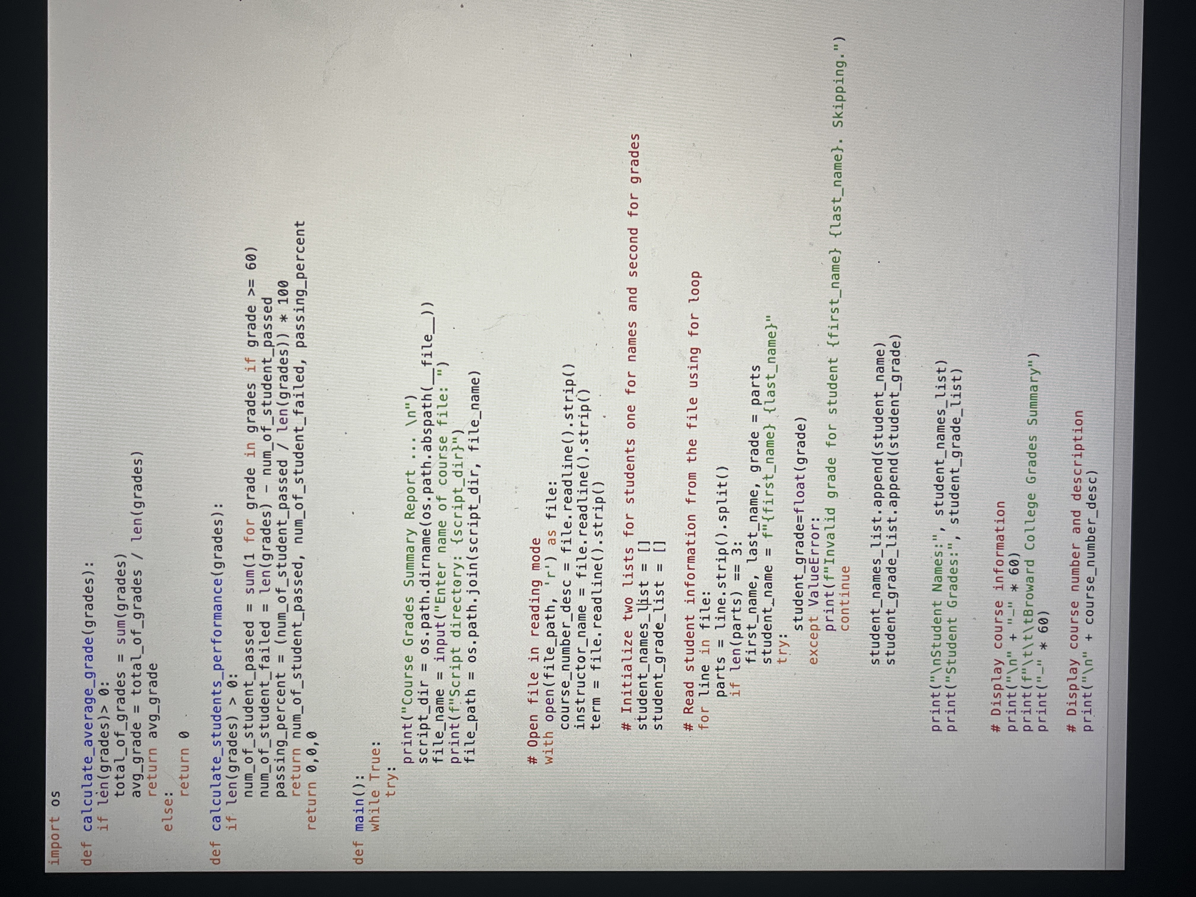 OKAY- ﻿so i made some tweaks to the code that chegg | Chegg.com
