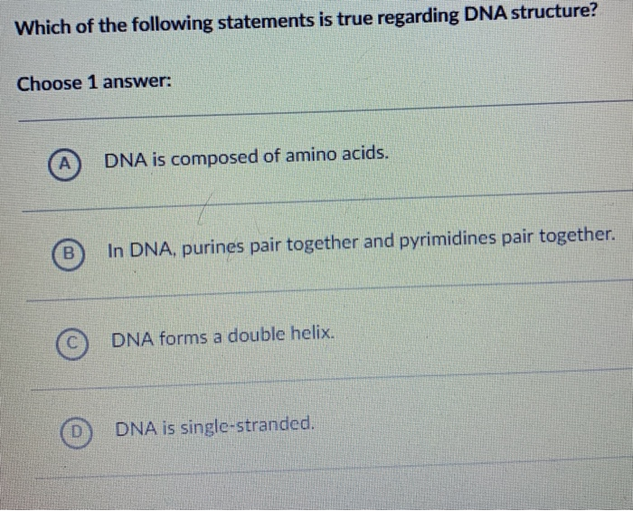 Solved Which of the following statements is true regarding | Chegg.com