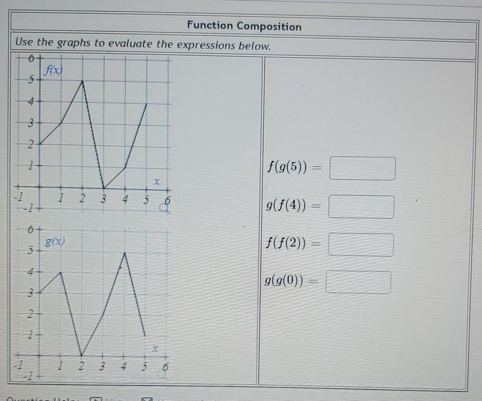Solved I Function Composition Use the table of values to | Chegg.com