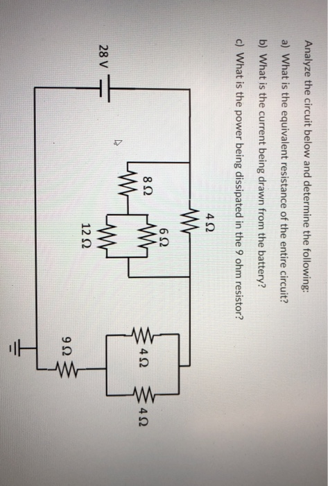 Solved Analyze The Circuit Below And Determine The | Chegg.com