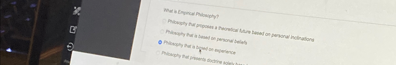 Solved What is Empincal Philosophy?Philosophy that proposes | Chegg.com