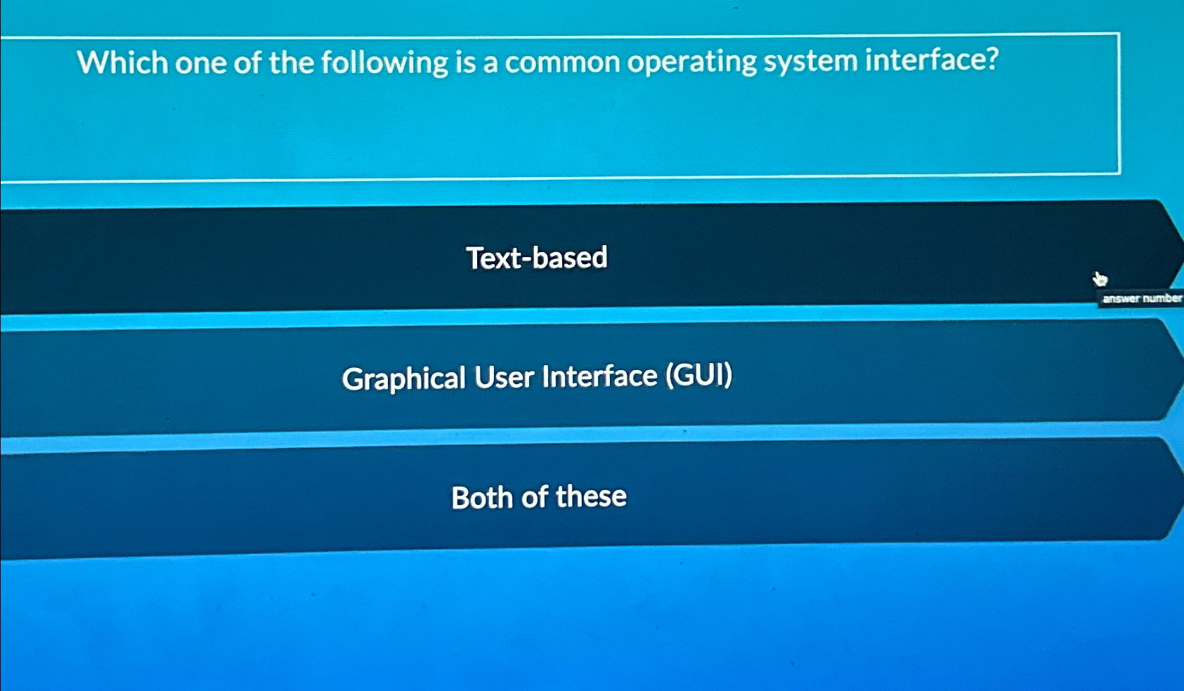 Solved Which one of the following is a common operating | Chegg.com