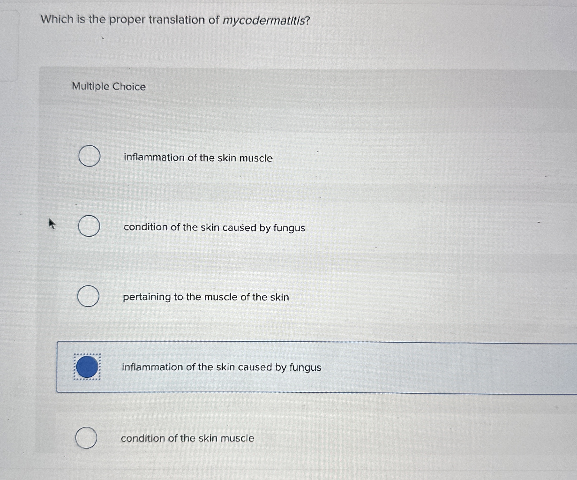 Which is the proper translation of | Chegg.com