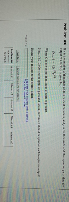 Solved Problem #0: If x is the number of thousands of | Chegg.com