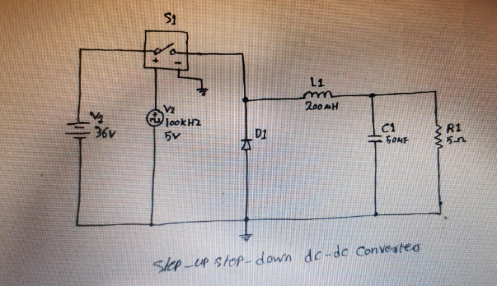 Solved Step-up step-down dc-dc converter Aim To study the