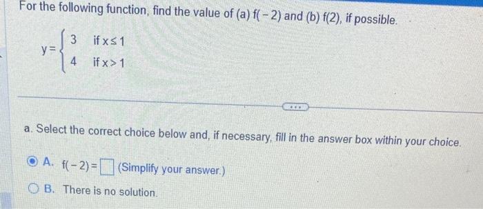 Solved For The Following Function, Find The Value Of | Chegg.com