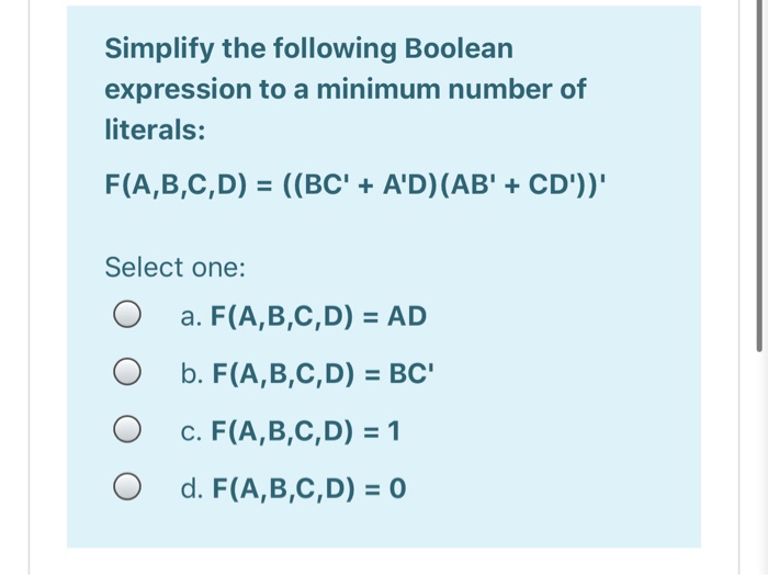 Solved The Timing Diagram Of A Boolean Function F(A,B,C) Is | Chegg.com