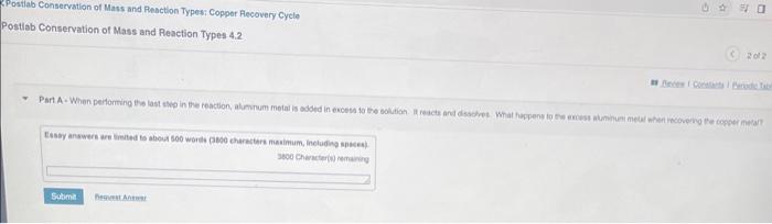 Solved Copper Recovery Cycle, Also Can You Please Mention | Chegg.com