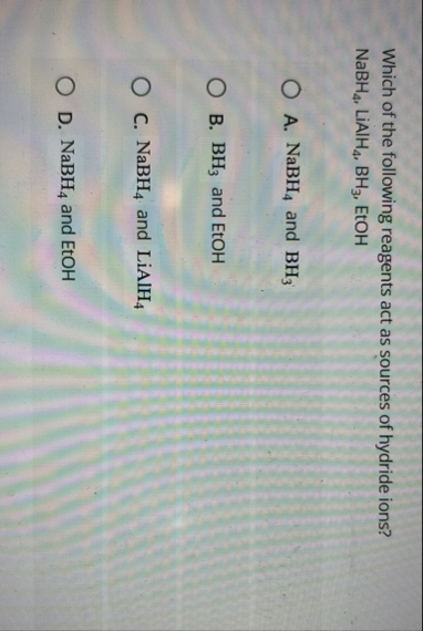 Solved Which of the following reagents act as sources of | Chegg.com