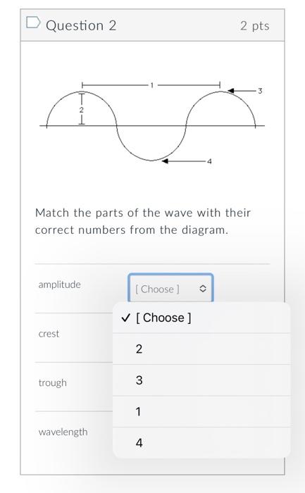 Solved Question 1 3 pts Match the following definitions to | Chegg.com