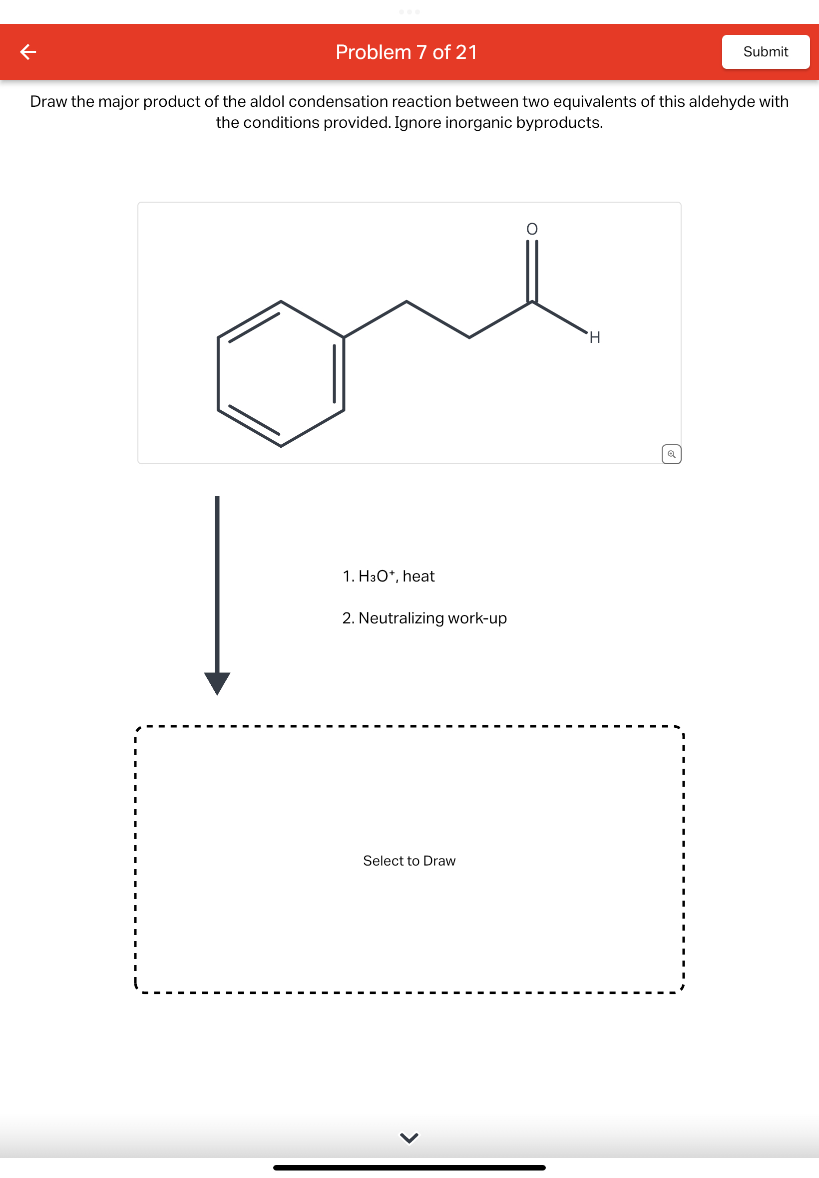 Solved Draw the major product of the aldol condensation | Chegg.com