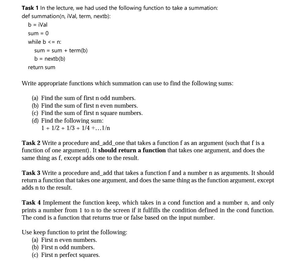 Solved Task 1 In the lecture, we had used the following | Chegg.com