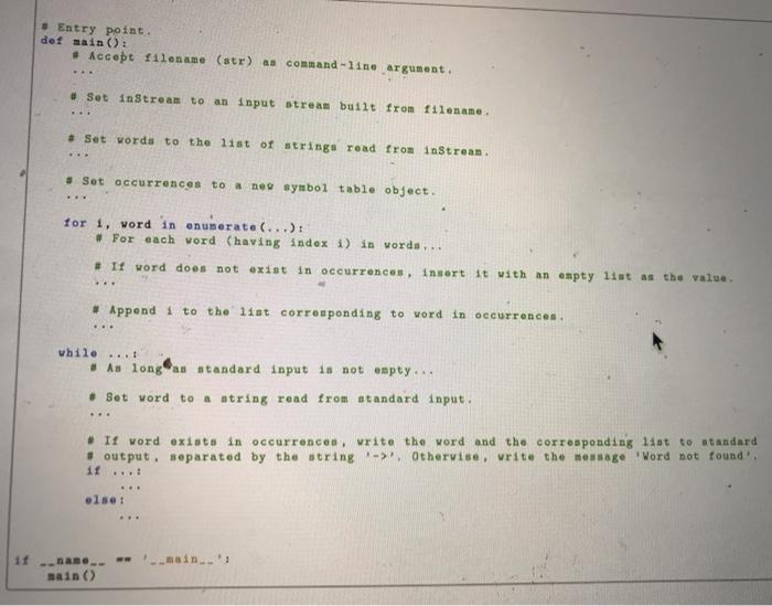 Solved (Python). Read and Fill in the correct code in the | Chegg.com