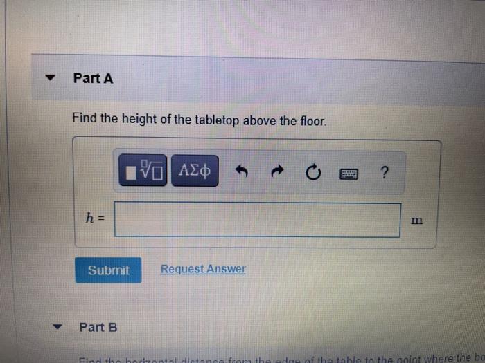 Solved A physics book slides off a horizontal tabletop with