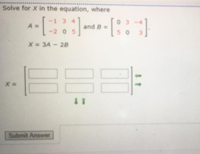 Solved Solve for X in the equation, where A= - (-20%) and | Chegg.com