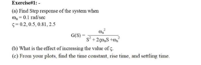Solved 1. Introduction Generalized transfer function of | Chegg.com