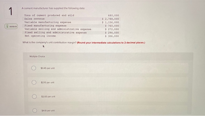 A Cement Manufacturer Has Supplied The Following Data Solved A cement manufacturer has supplied the following data | Chegg.com