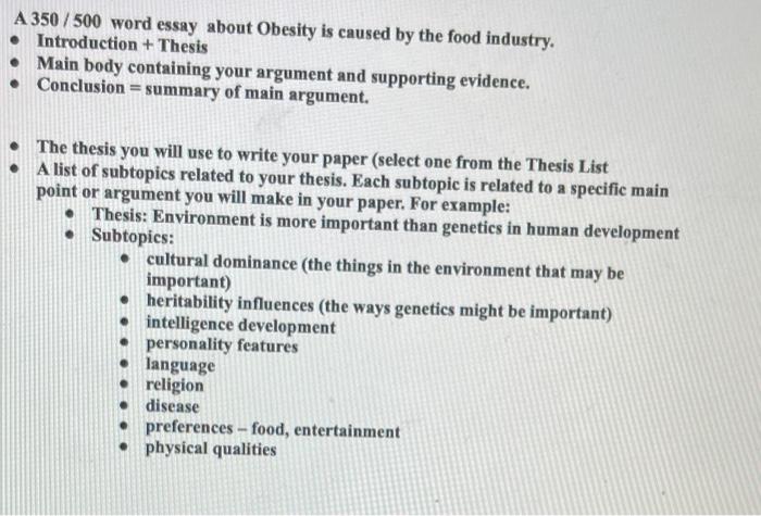 essay on obesity and its effects