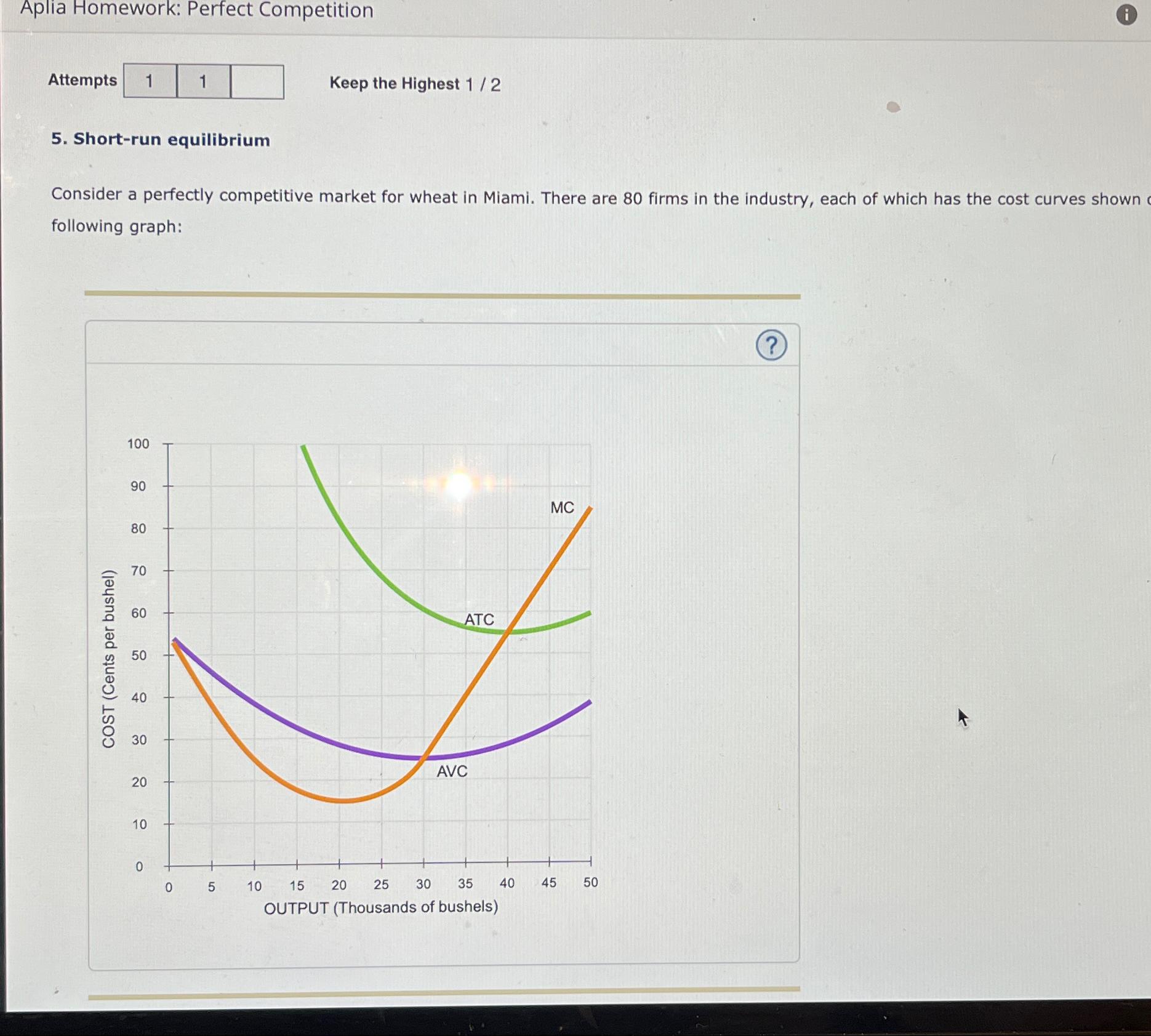 aplia homework perfect competition answers