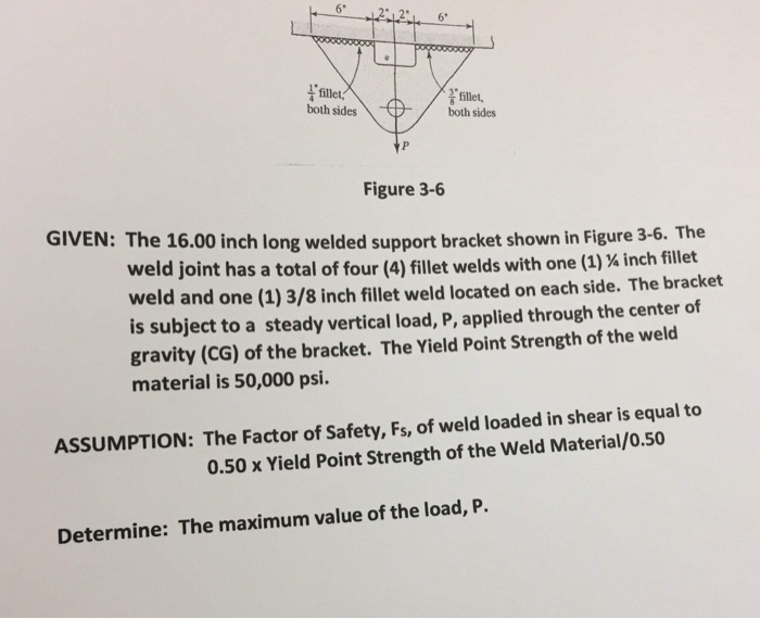 Solved fillet, both sides fillet, both sides Figure 3-6 | Chegg.com