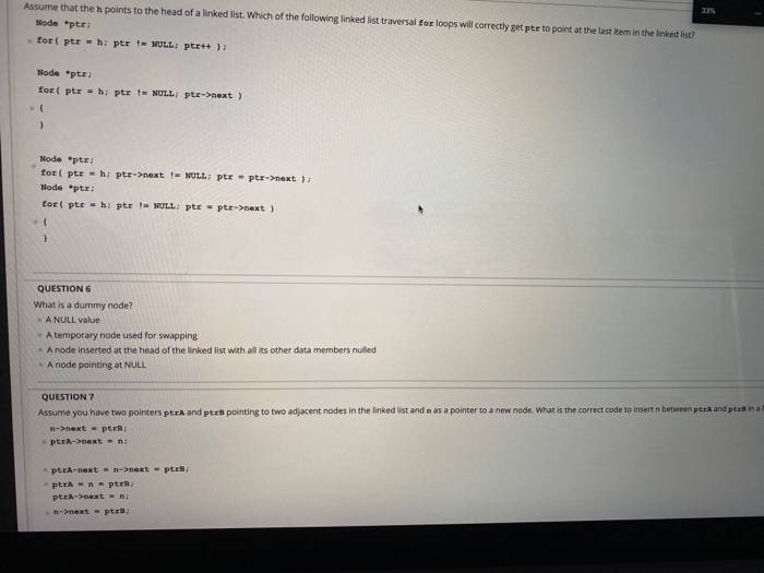 Solved Assume that the points to the head of a linked list. | Chegg.com