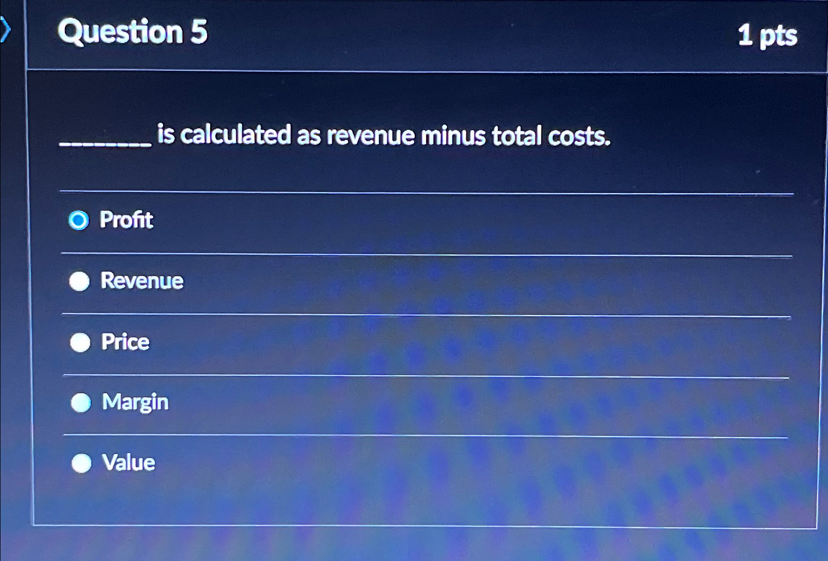 Solved Question 51 ﻿ptsq, ﻿is Calculated As Revenue Minus | Chegg.com