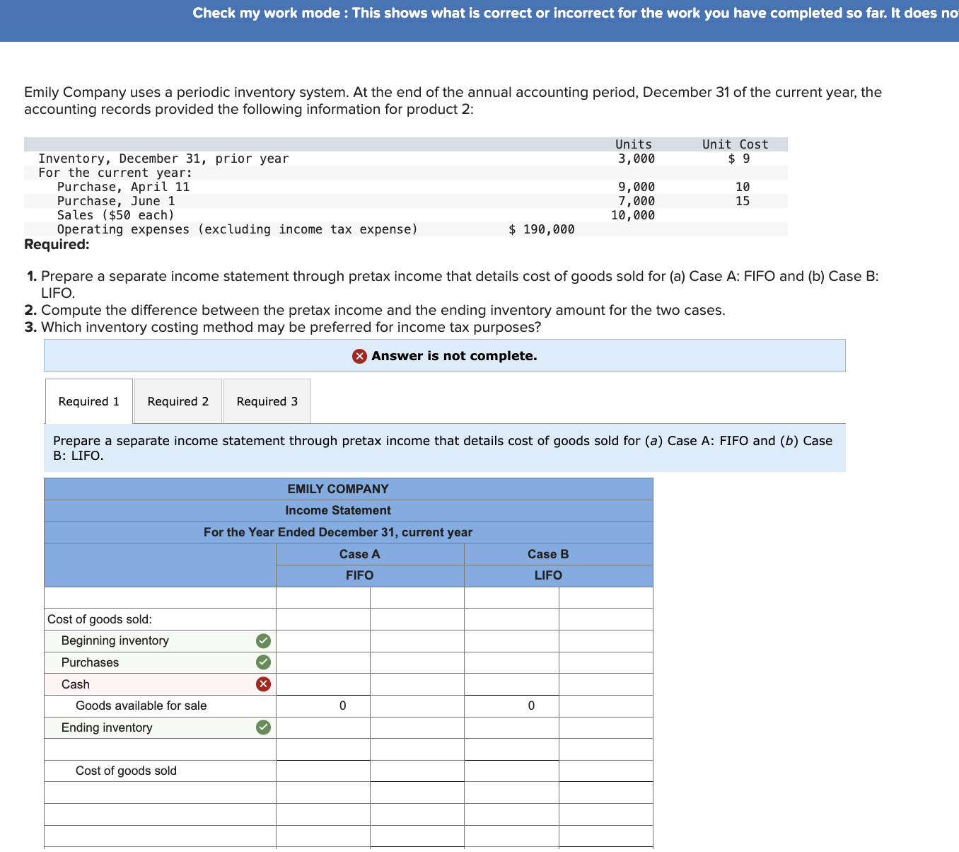 Solved Emily Company uses a periodic inventory system. At | Chegg.com