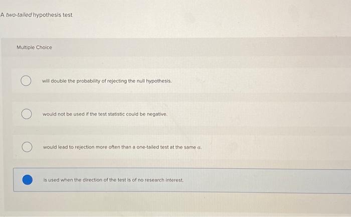 2 tailed binomial hypothesis test